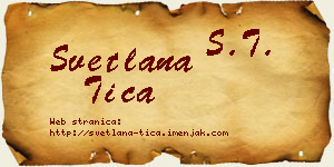 Svetlana Tica vizit kartica